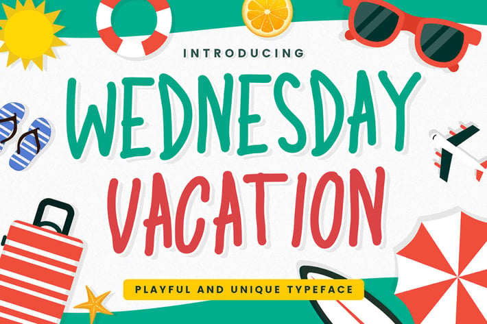 Wednesday Vacation - Handwritten Font
