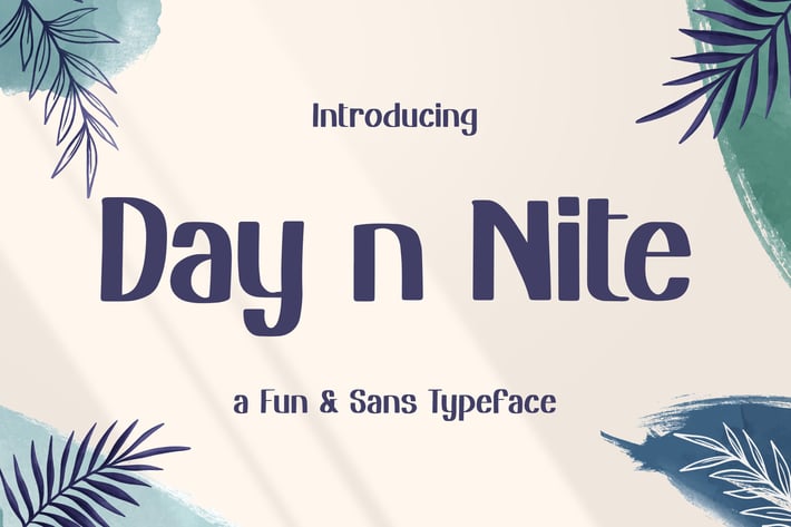 Day n Nite – Fun Sans Typeface
