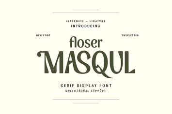 Floser Masqul - Serif Display Font