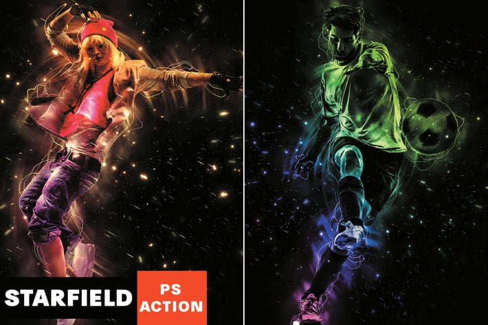 Starfield Photoshop Action