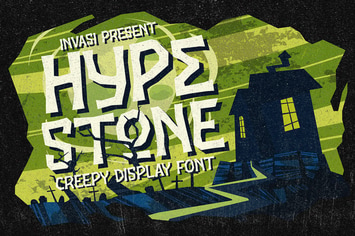 Hypestone - Spooky Display Font