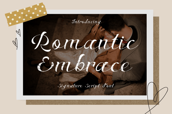 Romantic Embrace - Signature Script Font