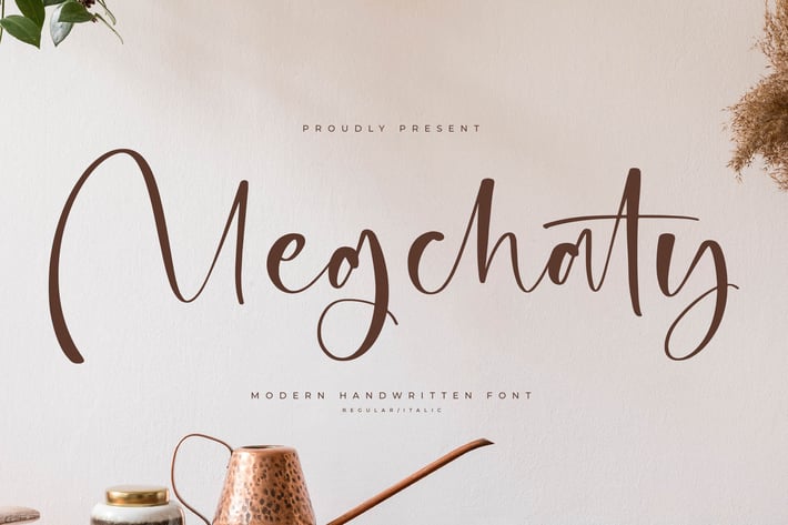 Megchaty Modern Handwritten Font