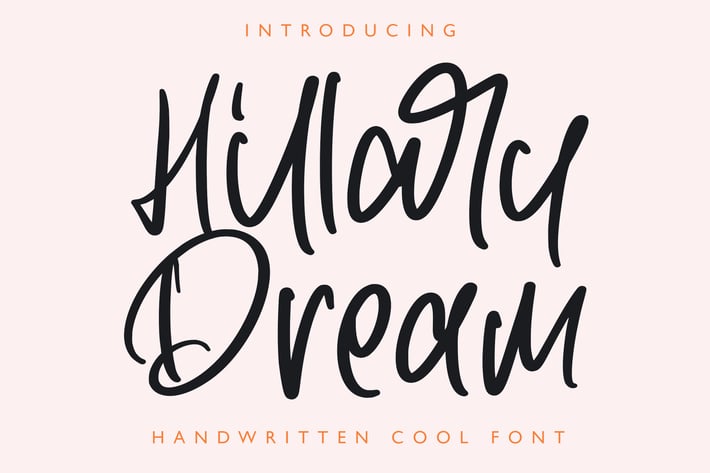 Hillary Dream - Handwritten Font
