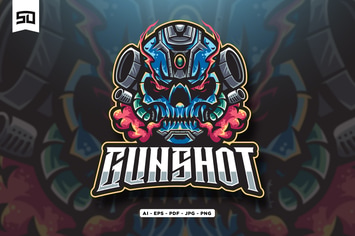 Weapon Robot Logo Mascot Design
