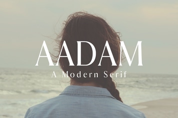 Aadam A Modern Serif Fonts Family