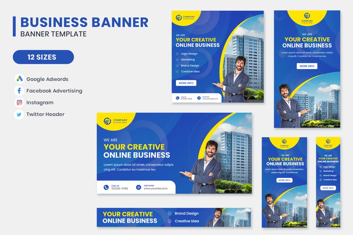 Creative Market Google Adwords Banner Template