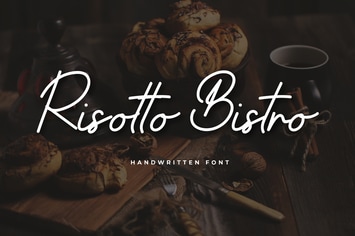 Risotto Bistro Handwritten Script