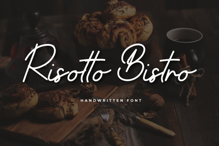 Risotto Bistro Handwritten Script