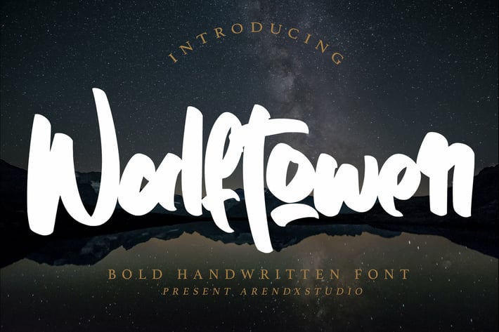 Walftower - Bold Handwritten Font