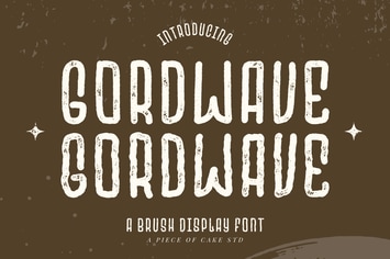 Gordwave - A Display Font