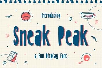 Sneak Peak – A Fun Display Font