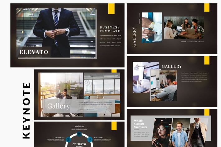 Elevato Dark - Business Keynote Template