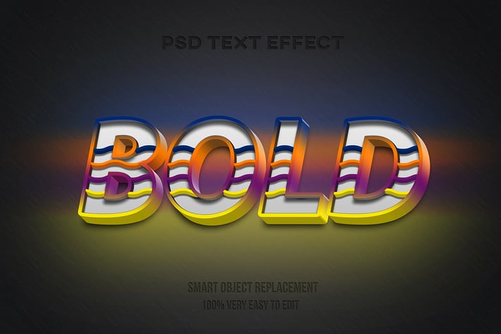 Modern bold text effect