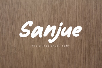 Sanjue - The Simple Brush Font