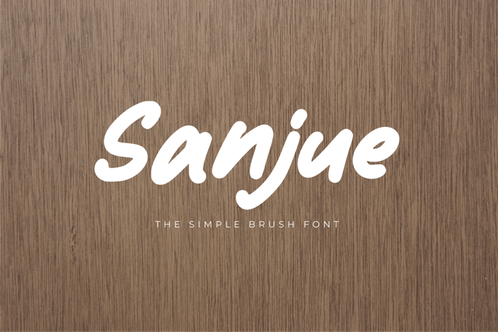 Sanjue - The Simple Brush Font