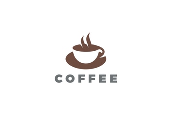 Logo Coffee Cup Hot Drinks Cafe
