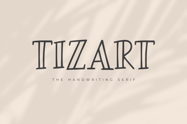 Tizart - The Handwriting Serif Font