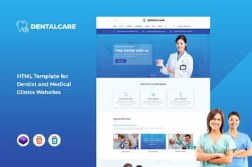  Dental - Dentist and Medical Clinics Template