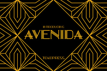 AVENIDA - art deco font