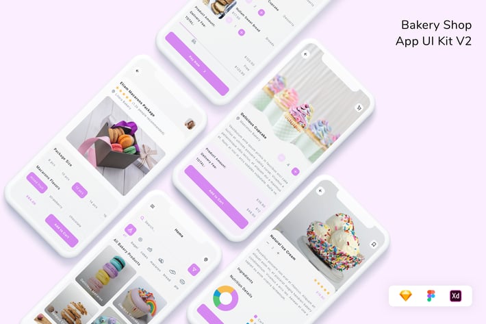 Bakery Shop App UI Kit V2