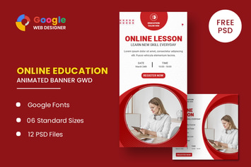 Education Online Animated Banner GWD