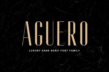 Aguero Sans - Luxury Sans Serif Font