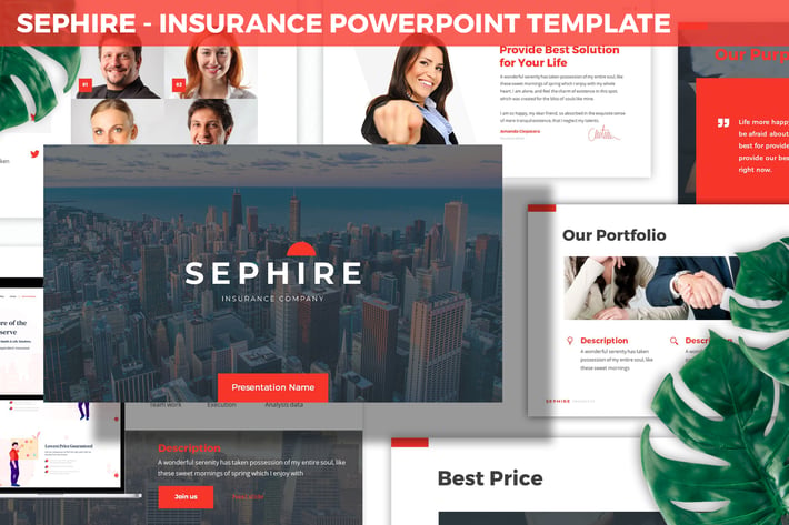 Sephire - Insurance Powerpoint Template