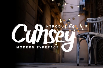 Cursey | Modern Typeface Font