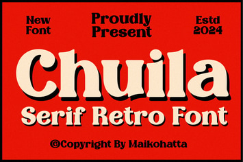 Chuila - Serif Retro Font