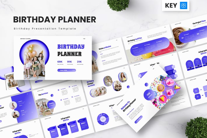 Birthday Planner - Birthday Keynote Templates