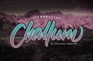 Challum Handwritten Script Font