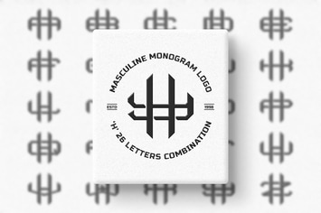 H (A-Z) Monogram Logo Creator Pack Vol.4