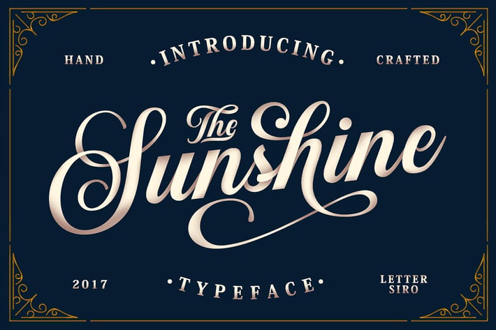 Sunshine Script & Ornaments