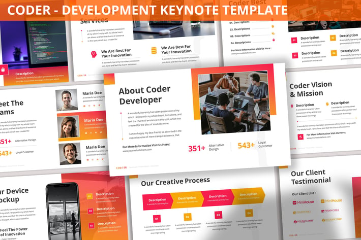 Coder - Development Keynote Template