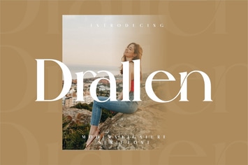Drallen Modern Ligature Serif Font