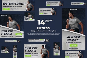 Fitness Google Ads Banners