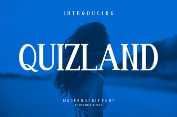 Quizland - Modern Serif Font