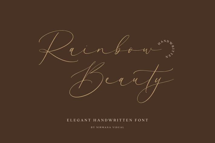 Rainbow Beauty - Wedding Font