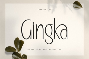Gingka - Condensed Fashion Modern Font 