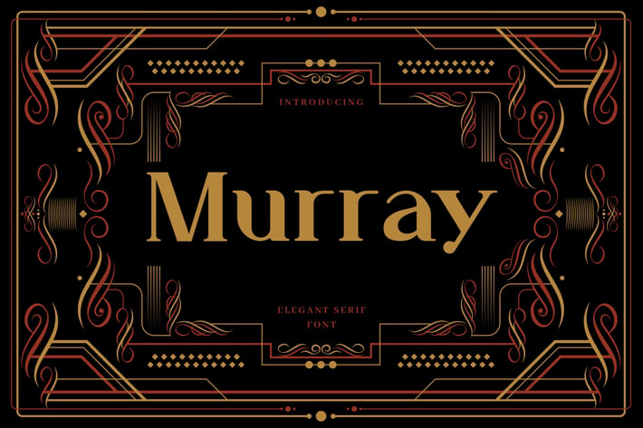 Murray - Art Deco Display Typeface