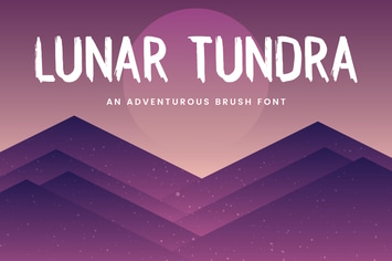Lunar Tundra Brush Font