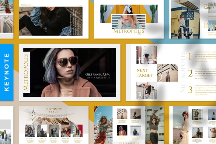 Metropolis Style - Fashion Keynote Template