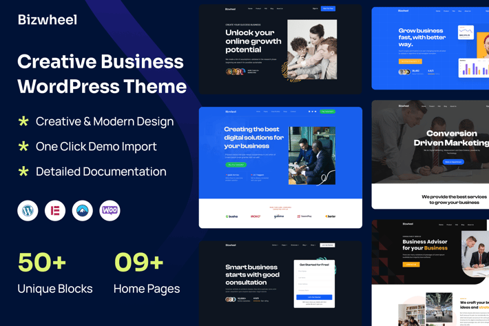 Bizwheel - Creative Business WordPress Theme
