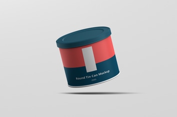 Tin Can Mockup Round Small