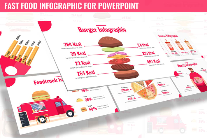 Fast Food Infographic for Powerpoint