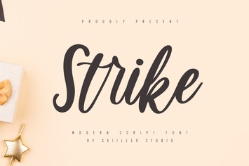 Strike - Modern Script Font