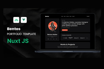Bentos - Personal Portfolio Nuxt js Template