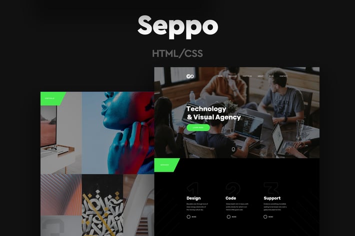Seppo - Corporate One Page HTML Template