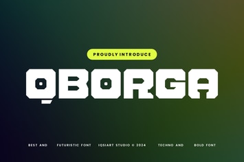 Qborga - Bold & Futuristic Font